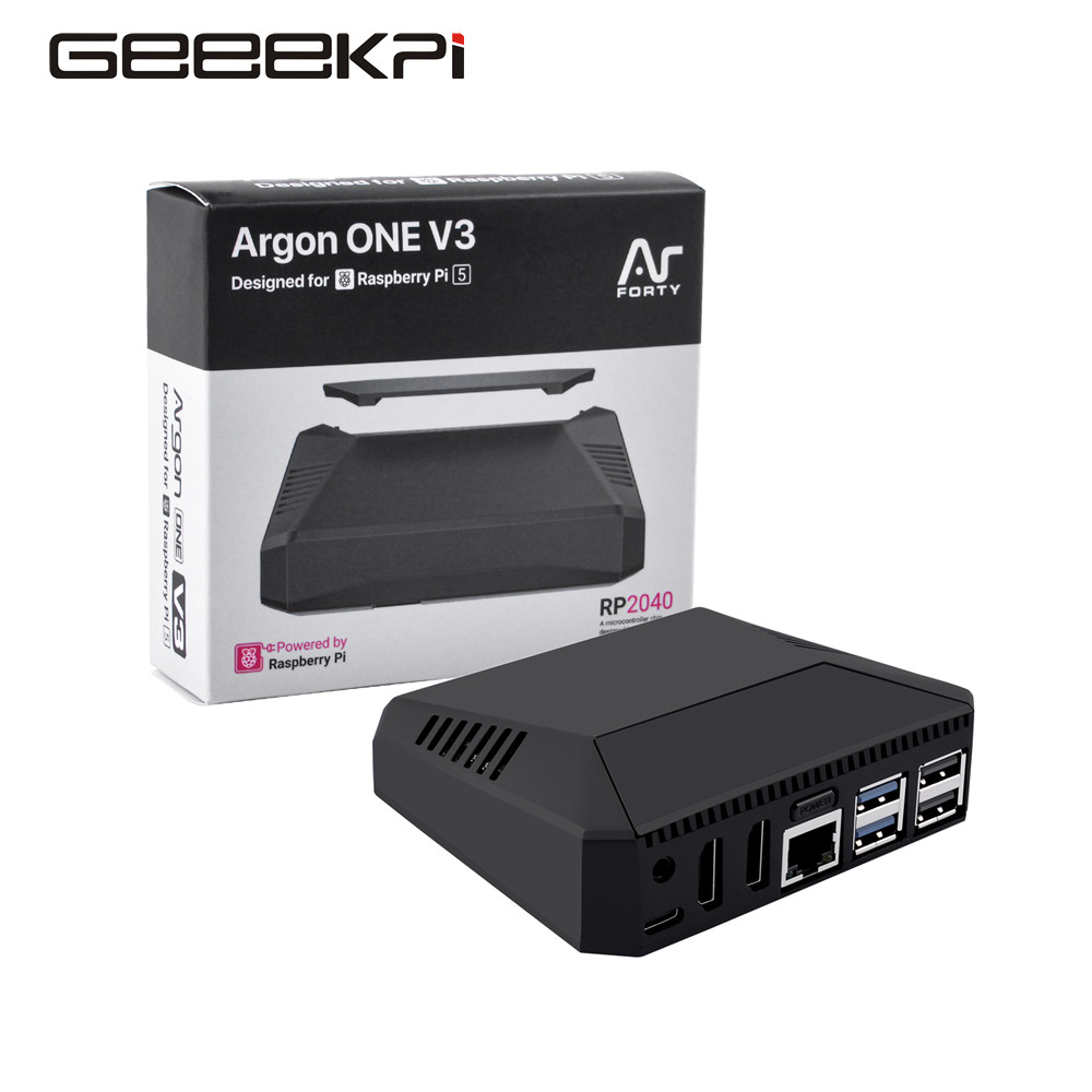 Argon One V3 M.2 Nvme Case - 라즈베리 파이 5 용 알루미늄 케이스,