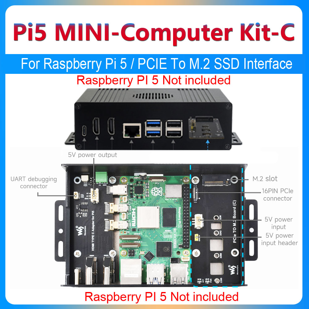 Argon One V3 M.2 Nvme Case - Raspberry Pi 5 박스 케이스 키트-C