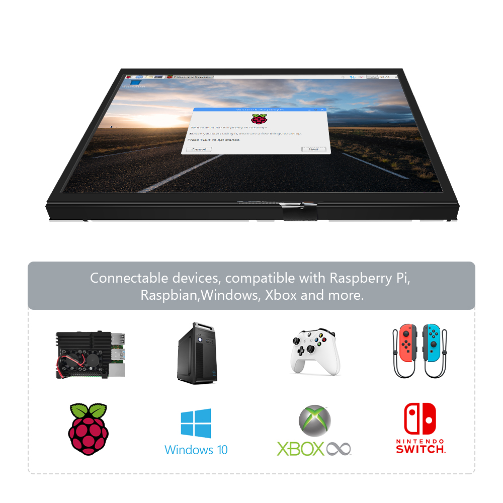 Raspberry Pi 10.1 Inch Capacitive Touch Screen Ips - 10.1인치 HDMI LCD(H) 컴퓨터 보조 모니터